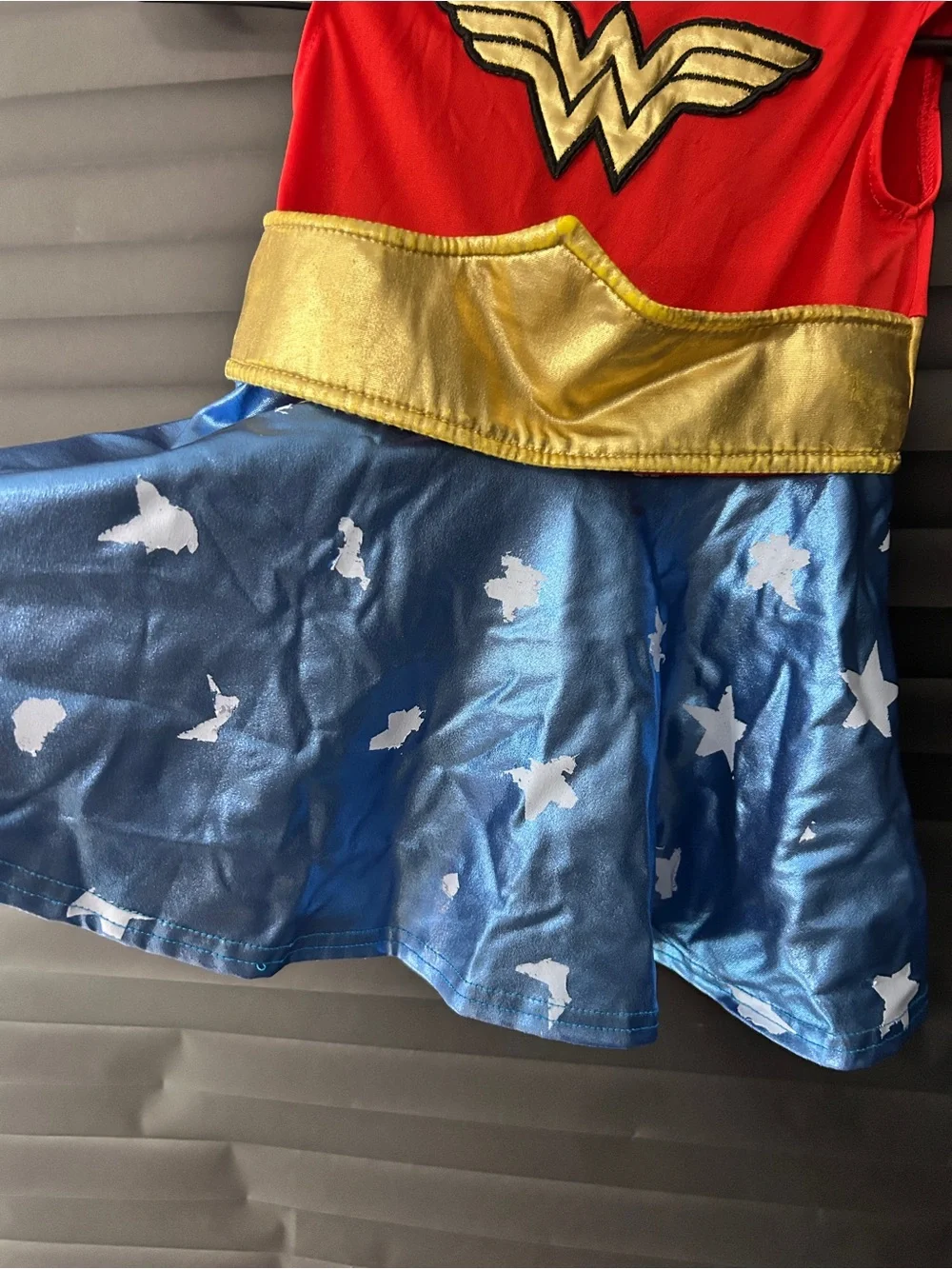 Wonder Hero Red & Blue Girls Costume Dress